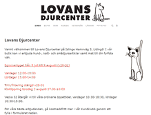 Tablet Screenshot of lovansdjurcenter.com
